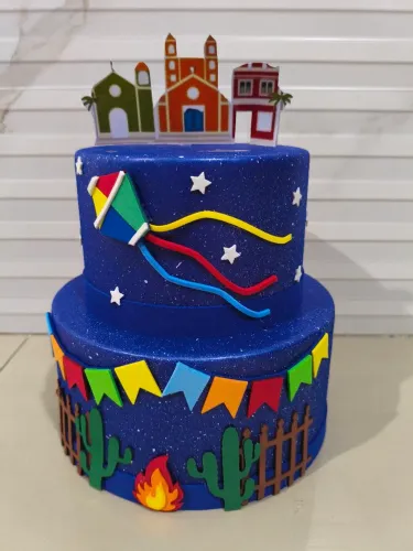 Bolo Fake Festa Junina