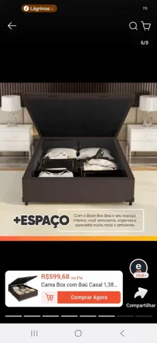 Cama baú casal