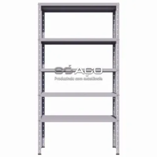 estante aberta com 05 prateleiras com reforço 1500x920x300mm