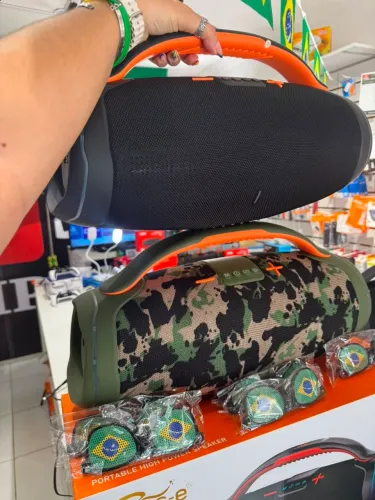 SOM BLUETOOTH PORTÁTIL GRANDE BOOMBOX 300W