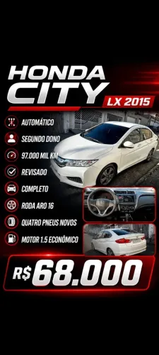 Honda City Sedan LX 1.5 Flex 16V 4P Aut. 2015