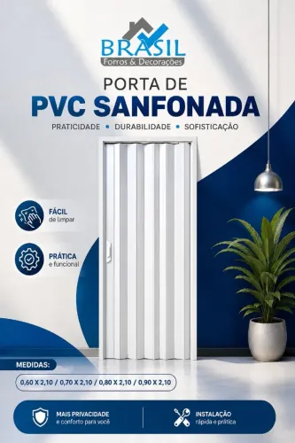 PORTA DE PVC SANFONADA
