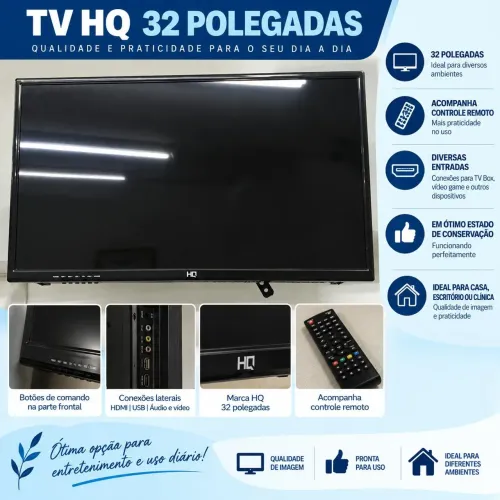 TV HQ 32 ótimo funcionamento