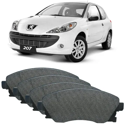 Pastilha de freio dianteira do Peugeot 207