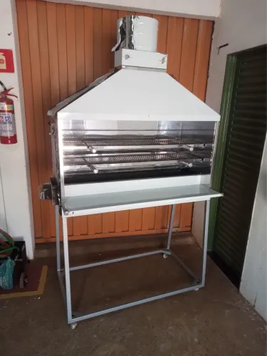 Churrasqueira inox para espeto