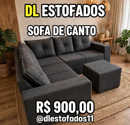 Sofá de canto disponível em variedades de cores diretamente da fábrica