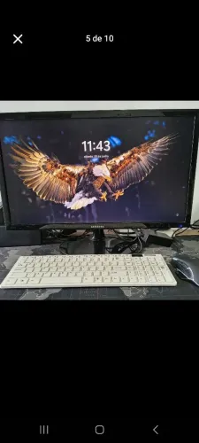 Monitor e teclado e mouse