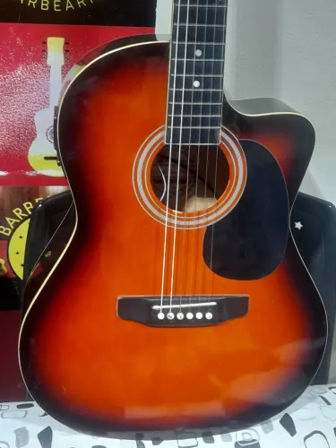 VIOLÃO HARMONICS TEM TENSO ELÉTRICO CORDAS DE NAILON NOVAS ACEITO CARTÃO E PIX 