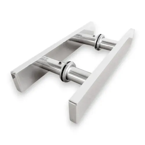Puxador de Porta Tamanho 20cm Barra Chata - Porta Madeira ou Vidro - 10cm entre furos