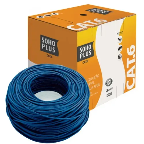 Cabo de Rede Furukawa Sohoplus CAT.6, Cinza U/UTP -  305 Metros