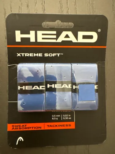 Kit com 3 Overgrip Head Xtreme Soft Azul 