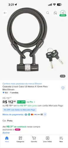 Cadeado Bicicleta super forte