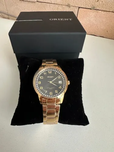 Relógio Orient Feminino Dourado Novo