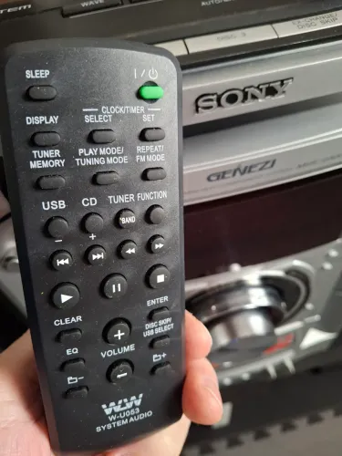 controle remoto do som sony