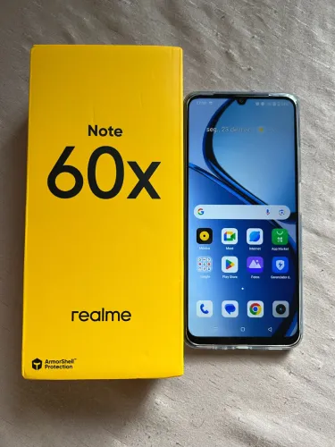 Zerado com caixa realme note 60x 128Gb até 12gb de RAM