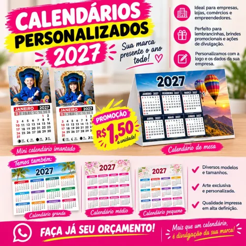 Promoção calendário 2027