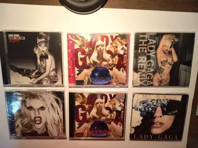 kit 6 cds lady gaga raros - oportunidade! (usado)