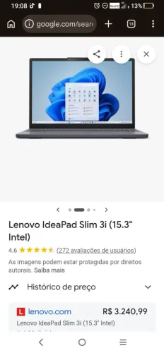 Notebook Lenovo 3i