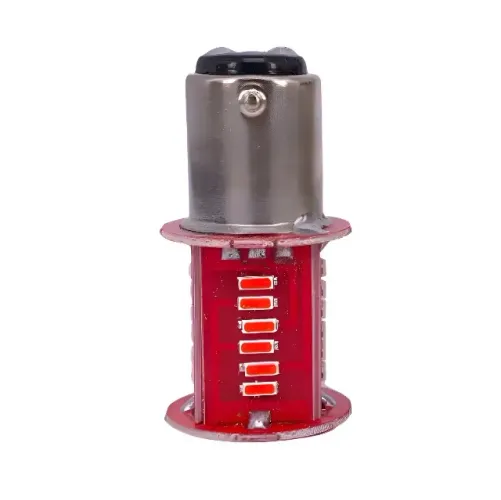 Lâmpada 2 Pólos 1157 30 LEDs Strobo Freio Vermelho - 1 un.