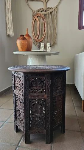 Mesinha de canto Indiana madeira maciça