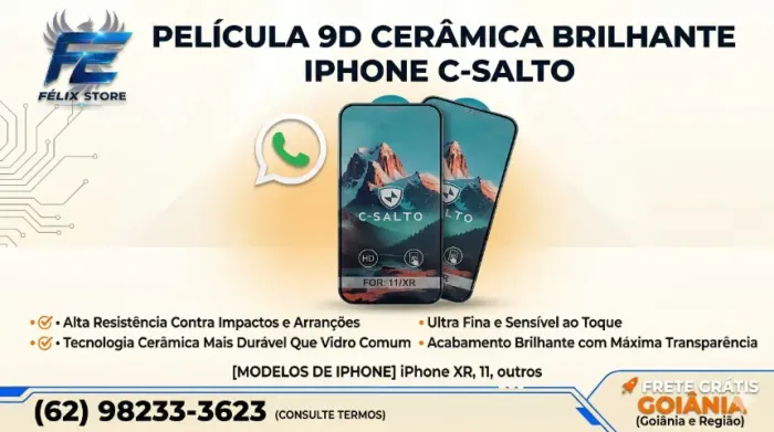 Película Cerâmica iPhone 11 PRONTA ENTREGA EM GOIÂNIA APARECIDA E ANÁPOLIS
