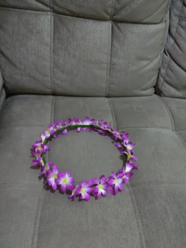Arco Véu e Tiara de Flores