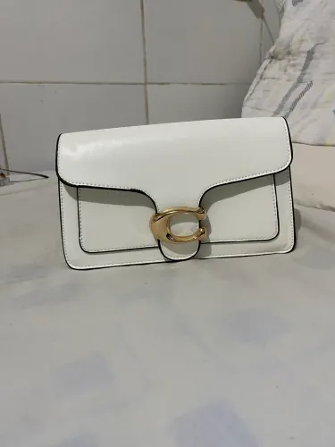 Bolsa coach versão economia tabby 26 branca