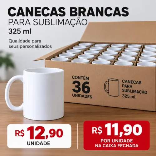 CANECA RESINADA SUBLIMATICA PARA SUBLIMAÇÃO