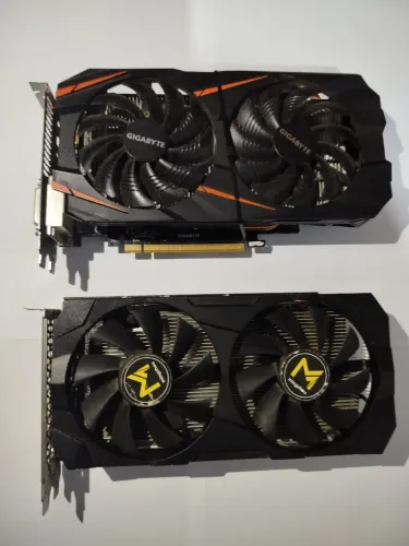 Placa de Vídeo RX 580 8gb + GTX 1060 5gb COM DEFEITO