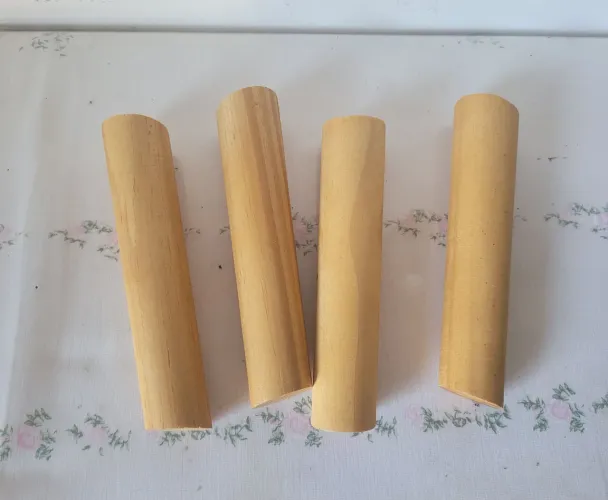 Kit 4 pés palito p/ móveis retrô