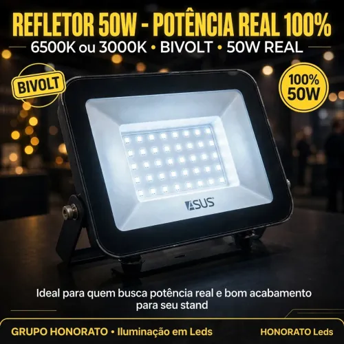 Refletor 50w branco frio 