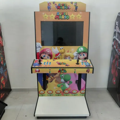 Máquina de fliperama temática super Mario 32 polegadas 9800 jogos