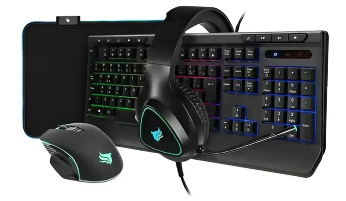 KIT PICHAU NETUNO 4X1 Teclado+Mouse+Headset+mousepad