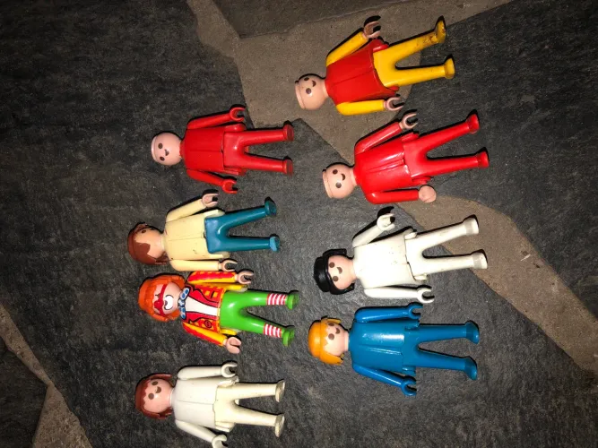 Lote 8 Bonecos Playmobil Antigos Clássicos (Geobra/Trol)