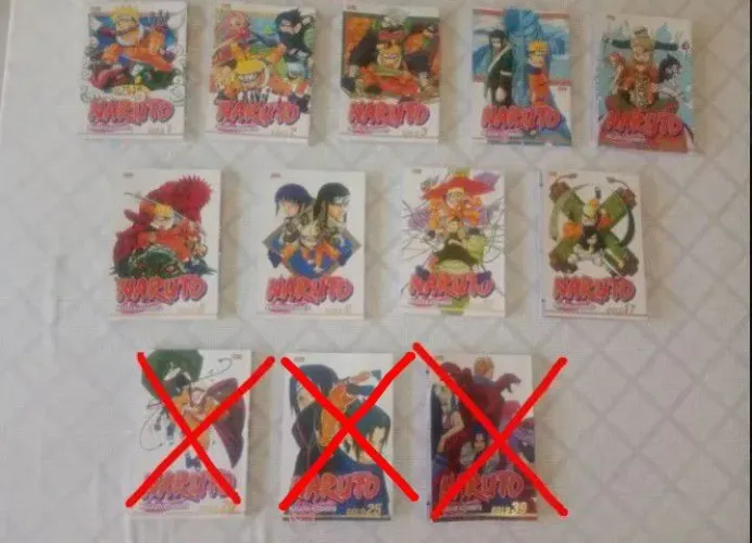 MANGÁ NARUTO GOLD VOL. 1 ao 5, 8 e 9, 12 e 17