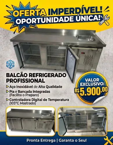 Balcão refrigerado ENTREGO 220v