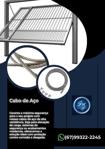 Cabos de Aço de Alta Tração: Força que não Rompe.