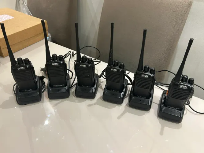 Rádio para segurança kit com 6