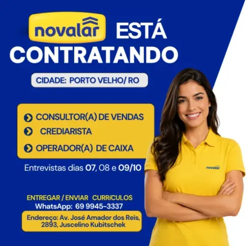 CONSULTOR DE VENDAS - PORTO VELHO/RO