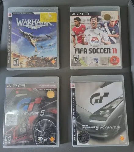 Lote com 4 jogos de PS3 originais selecionados