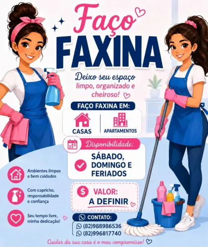 FAÇO FAXINAS