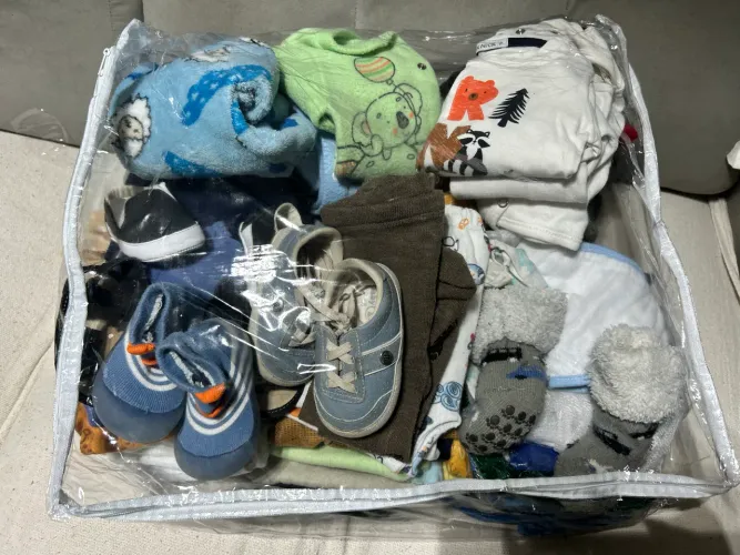 Lote roupa bebê menino até 1 ano