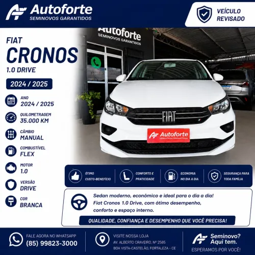 Fiat Cronos Drive 1.0 6V 2025