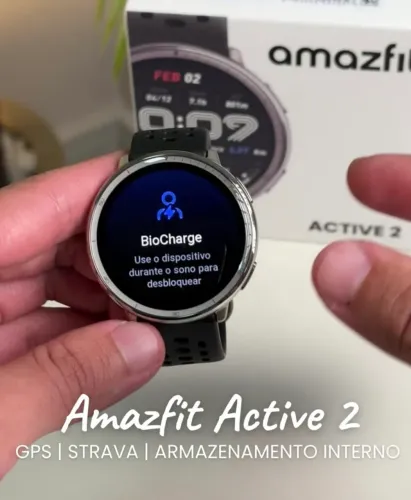 Amazfit Active 2 (Preto) ? R$ 690,00