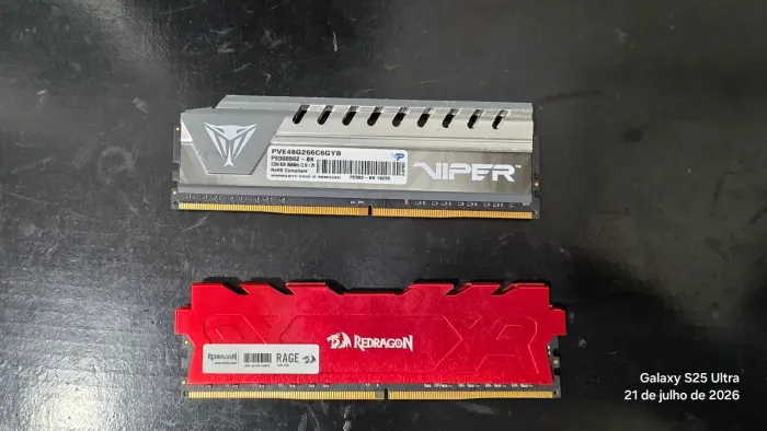 Memória DDR- 4 16GB 3.6mhz + 8GB 2.6mhz+ Processador 3500 GRyzen