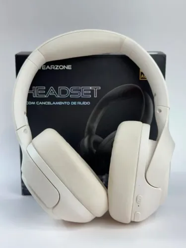 Fone Preto Headset com Cancelamento de Ruido