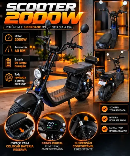 Moto Elétrica modelo X13 2000w