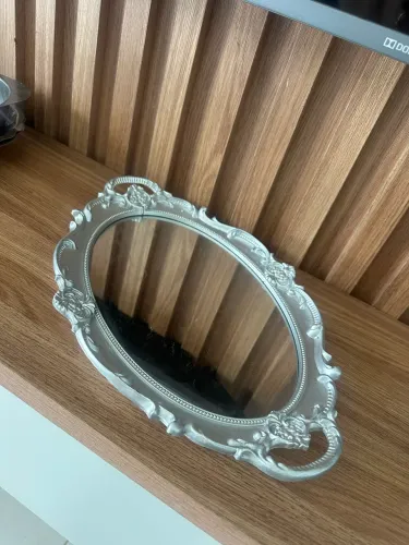 Bandeja de espelho decorativa 