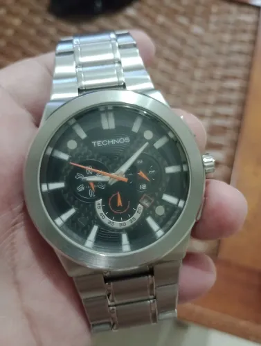 Relógio Technos Masculino Aço Inox Pulseira Com Trava