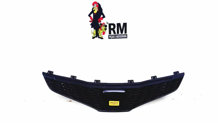 Grade Dianteira Honda New Fit 2009 A 2013 Original Preto Fosco